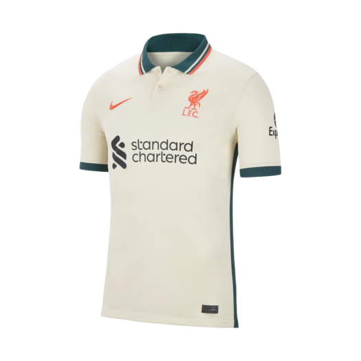 나이키 리버풀 F.C. 2021/22 드라이핏 스타디움 어웨이 숏슬리브 저지 페일 아이보리 (논 마킹 버전)