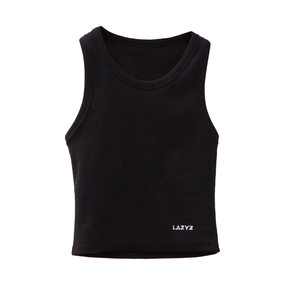 Ribbed Tank Top - Black Lazyz Ribbed Tank Top Black
