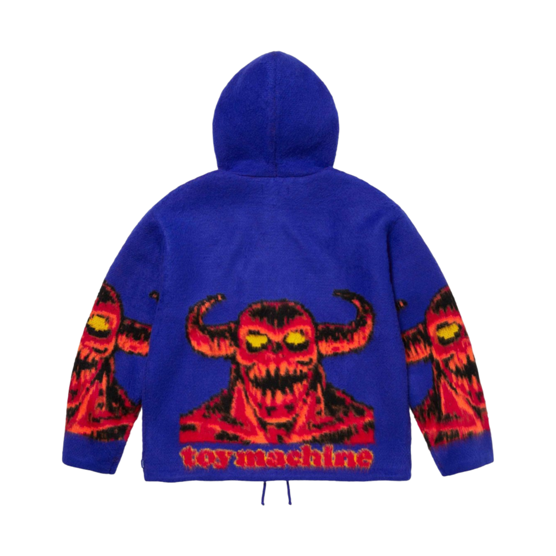 슈프림 x 토이 머신 집업 후드 스웨터 블루 - 24SS(Supreme x Toy Machine Zip Up Hooded Sweater Blue - 24SS) - 2