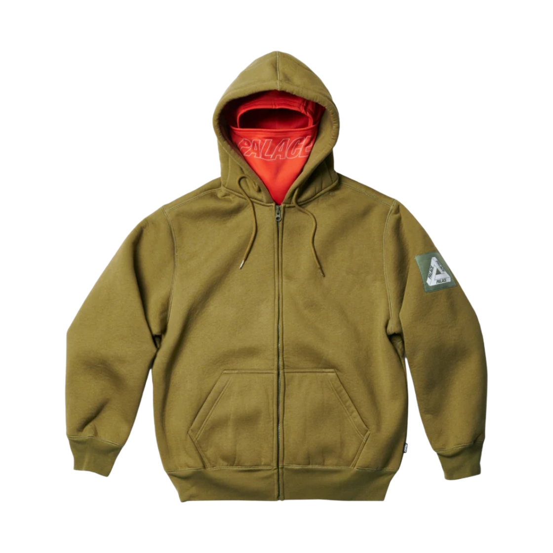 팔라스 페이스마스크 셔링 써멀 후드 올리브 - 23SS(Palace Facemask Shearling Thermal Hood Olive - 23SS) - 1