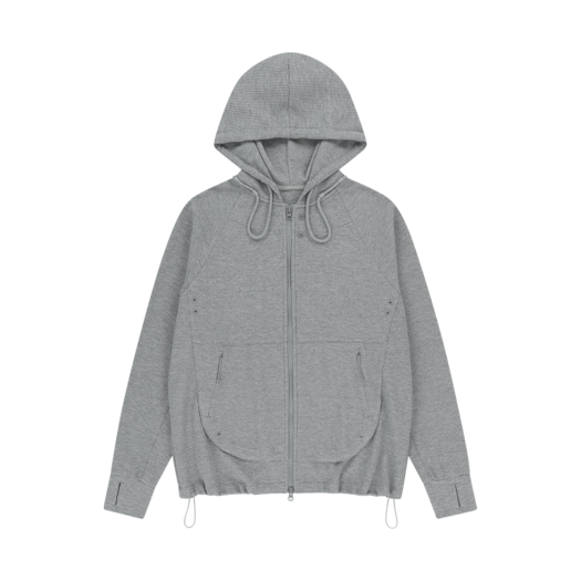 SG2501HZ01MG Sansan Gear Circuit Zip-Up Hoodie Melange Grey