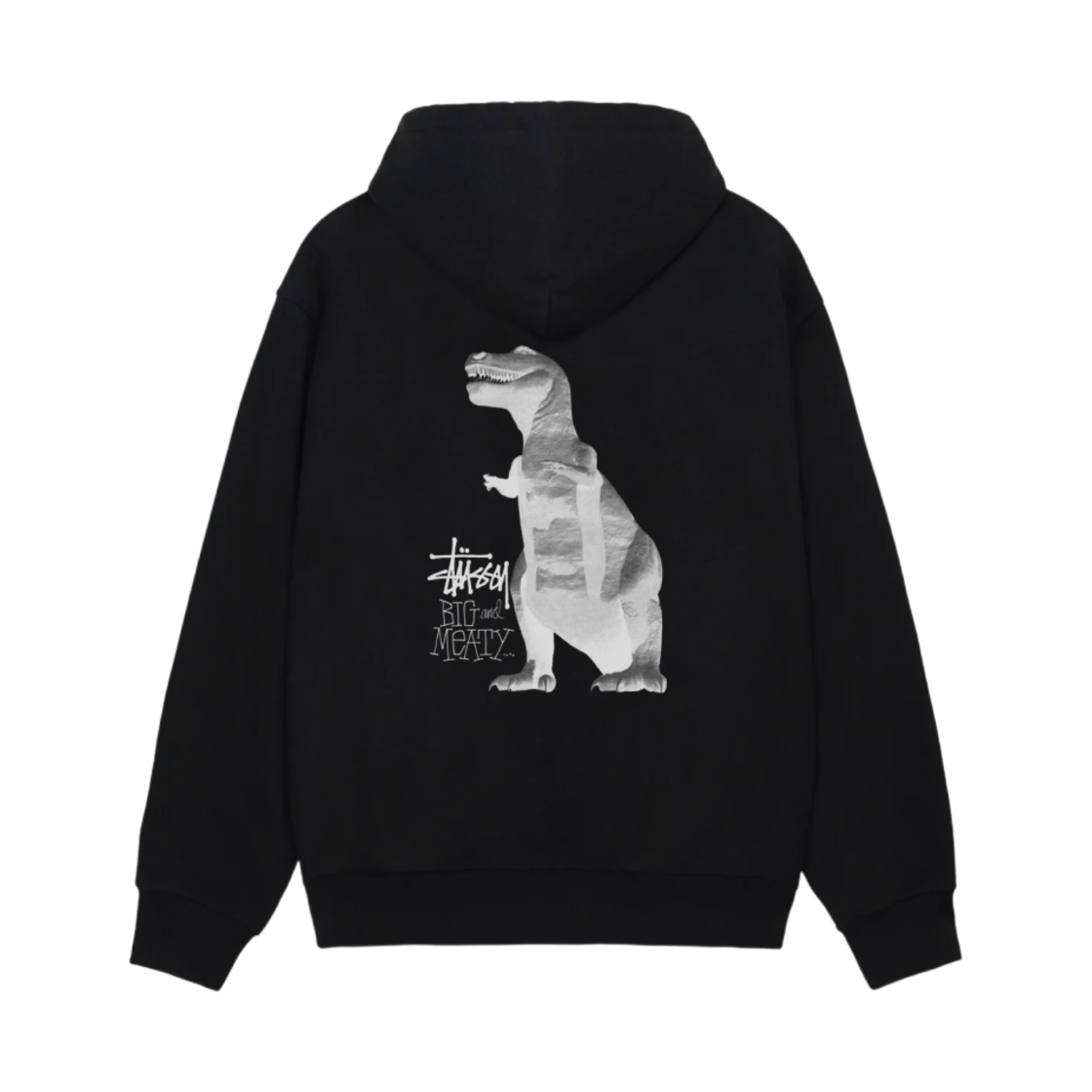 1975133 Stussy Big & Meaty Zip Hoodie Black