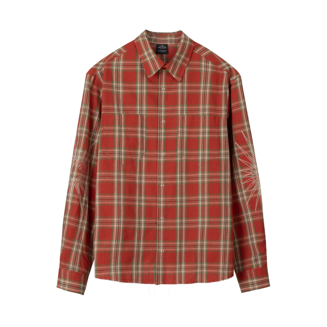 25EP04SH03RE Gatherlazy Western Stitch Snap Shirts Red