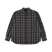 Juun.J Front Pocket Check Shirt Grey - 24FW