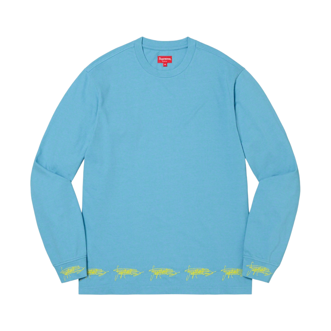 슈프림 시그니쳐 롱슬리브 탑 블루 - 22FW(Supreme Signature L/S Top Blue - 22FW) - 1
