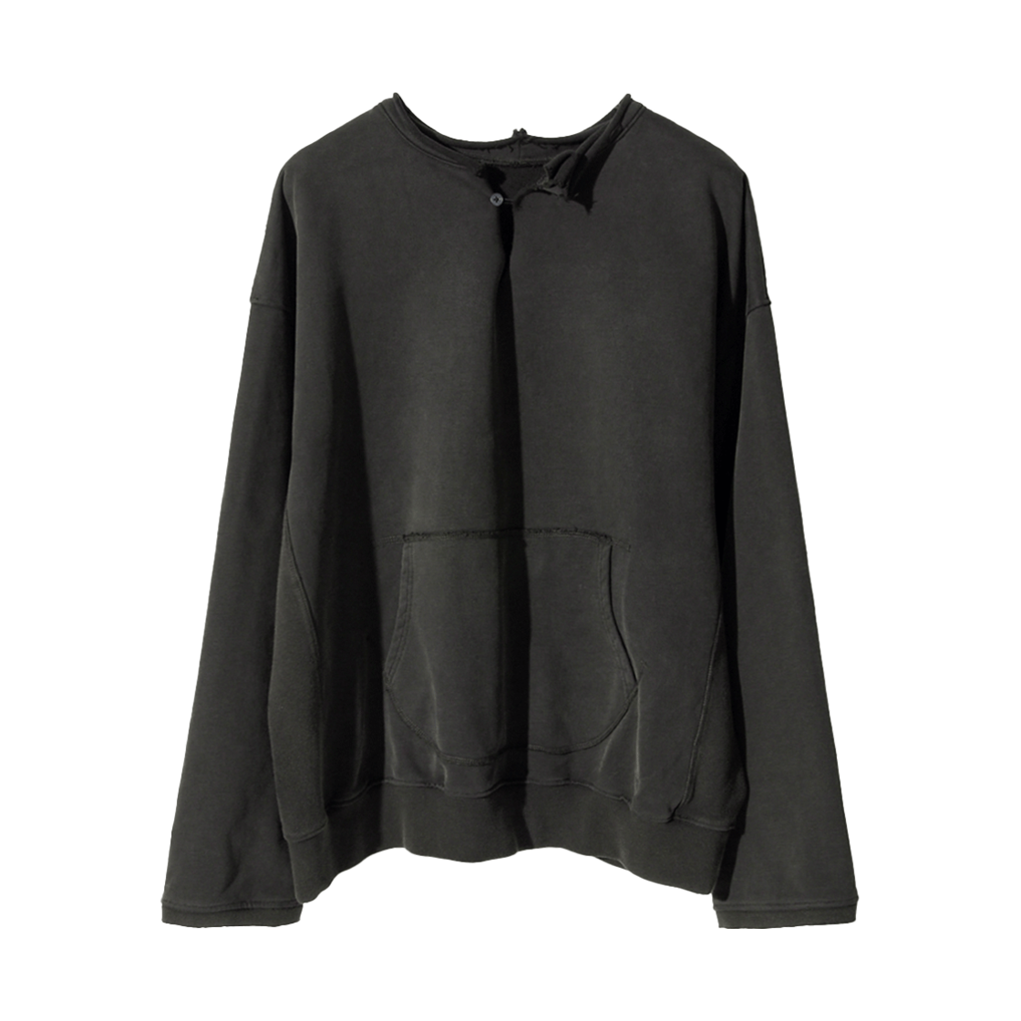 CD25SPRCV02KK Cord Round Cut Vent Crew-Neck Khaki Grey