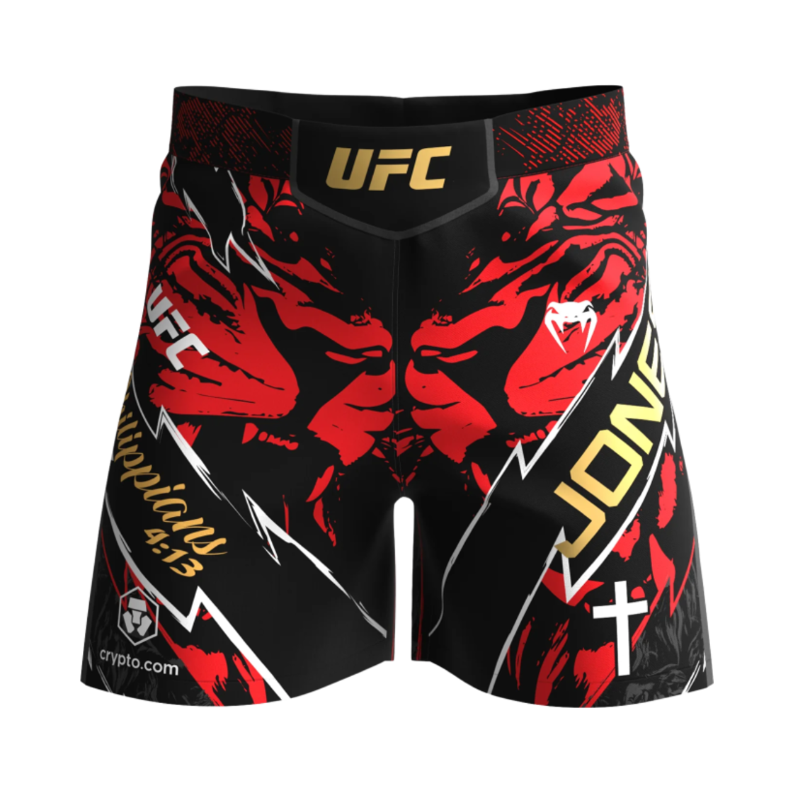 베넘 UFC 언라이벌 존 존스 파이트 쇼츠 숏 핏 레드(Venum UFC Unrivaled Jon Jones Short Fit Fight Shorts Red)