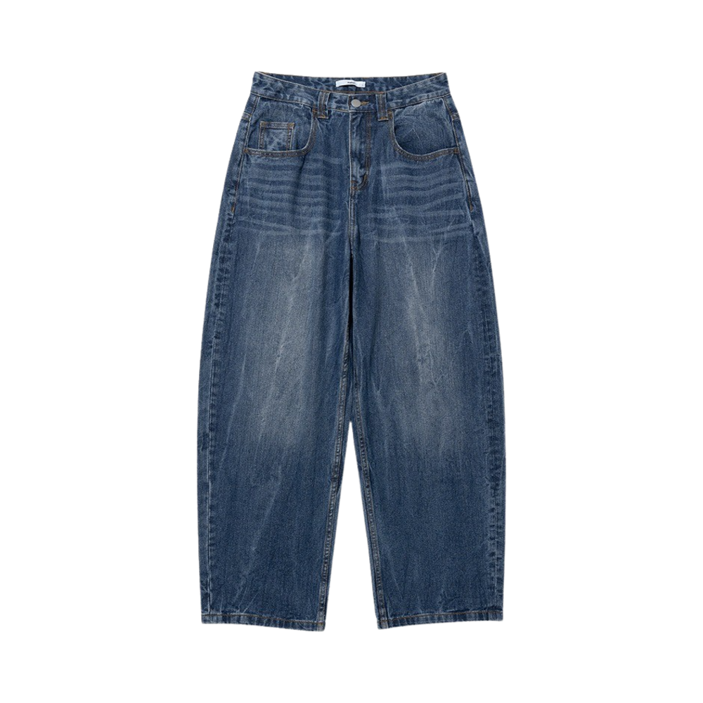 밀로 아카이브 리플렉트 커브드 팬츠 미드 블루(Millo Archive Reflect Curved Pants Mid Blue)