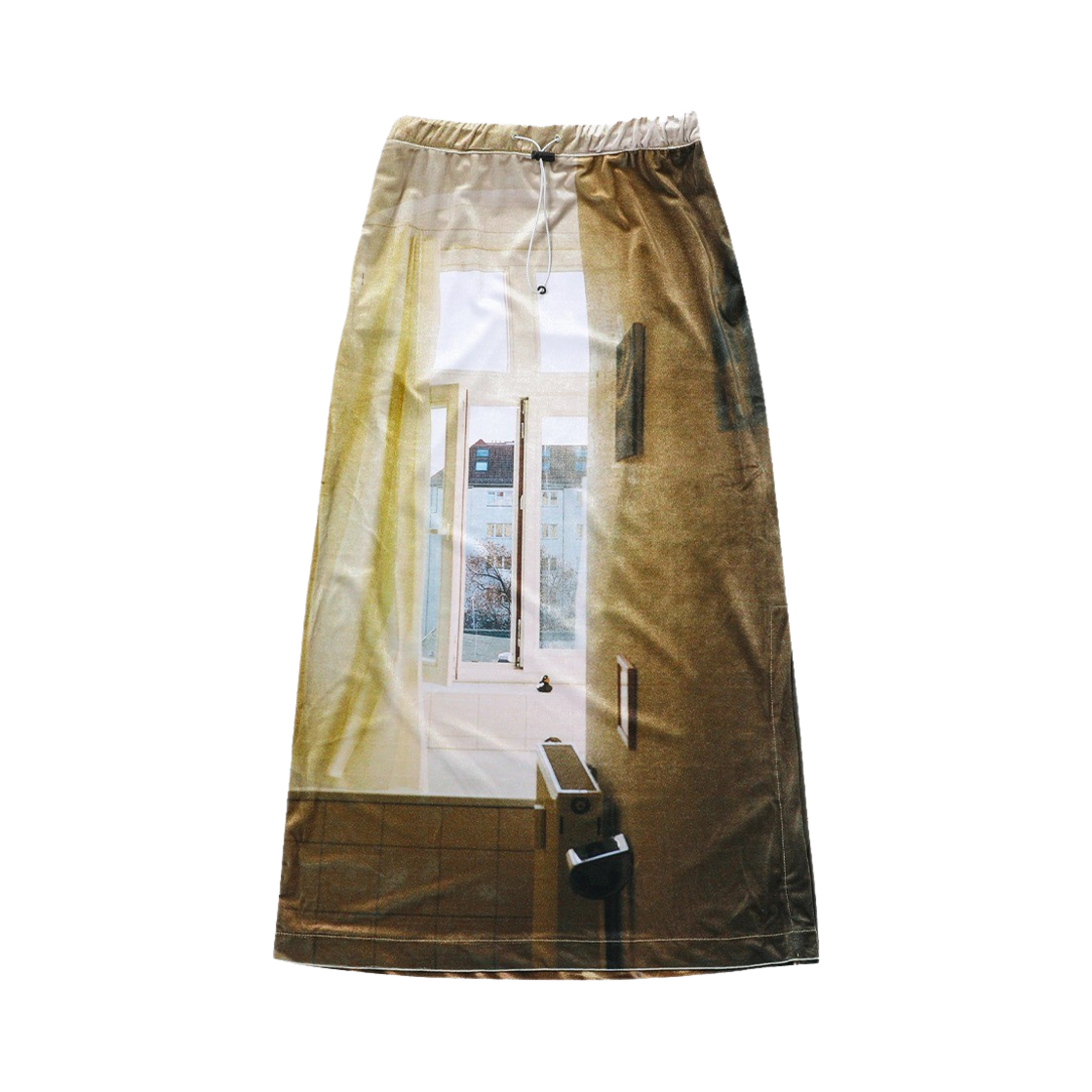 S24SS3001MX SEEN Velvet Printing Long Skirt Mix