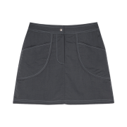 (W) Matin Kim Curvy Mini Skirt Charcoal