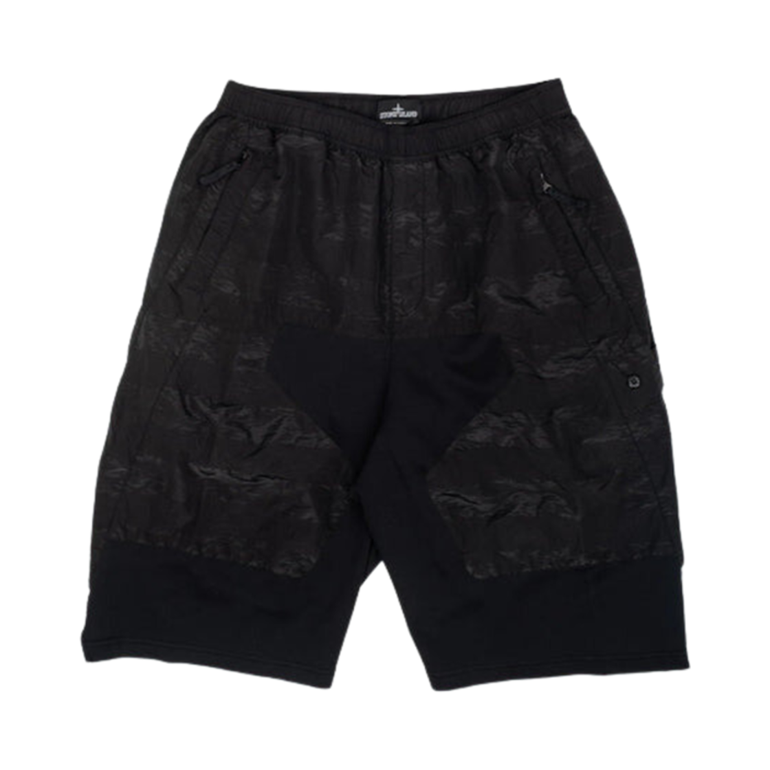 스톤 아일랜드 쉐도우 프로젝트 L0201 스트라이프 나일론 메탈 버뮤다 쇼츠 블랙 - 20SS(Stone Island Shadow Project L0201 Stripes Nylon Metal Bermuda Shorts Black - 20SS)