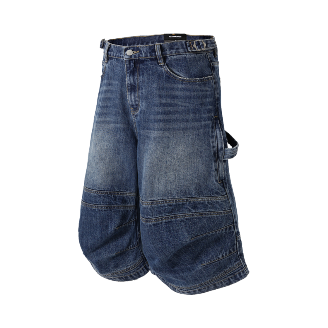 로어링라드 카펜터 버뮤다 데님 팬츠 블루(ROARINGRAD Carpenter Bermuda Denim Pants Blue)