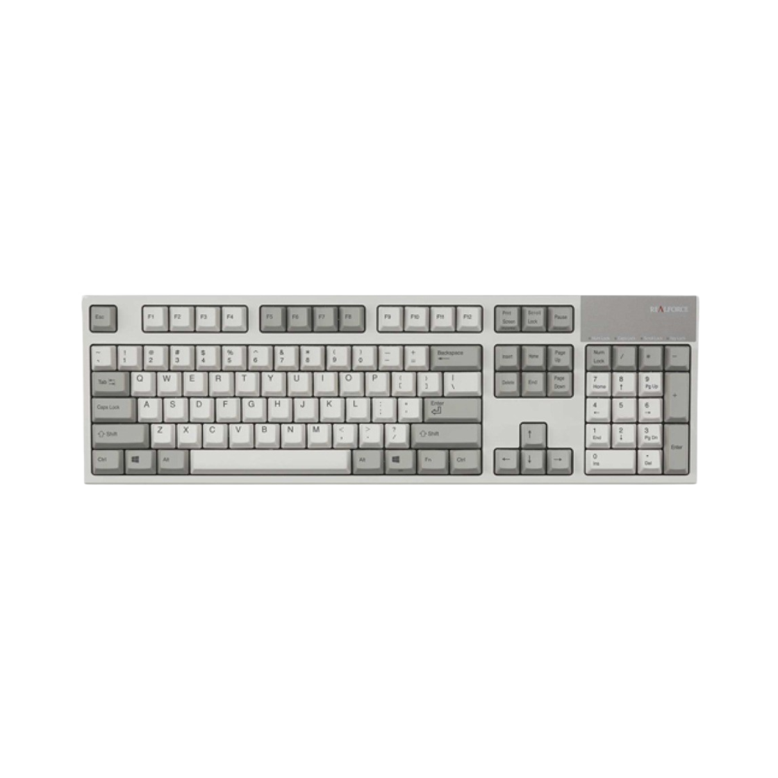 리얼 포스 R2 영문 30g 키보드 화이트 (국내 정식 발매 제품)(Real Force R2 English 30g Keyboard White (Korean Ver.))