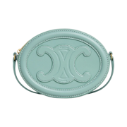 Celine Crossbody Oval Purse Cuir Triomphe in Smooth Calfskin Ice Mint