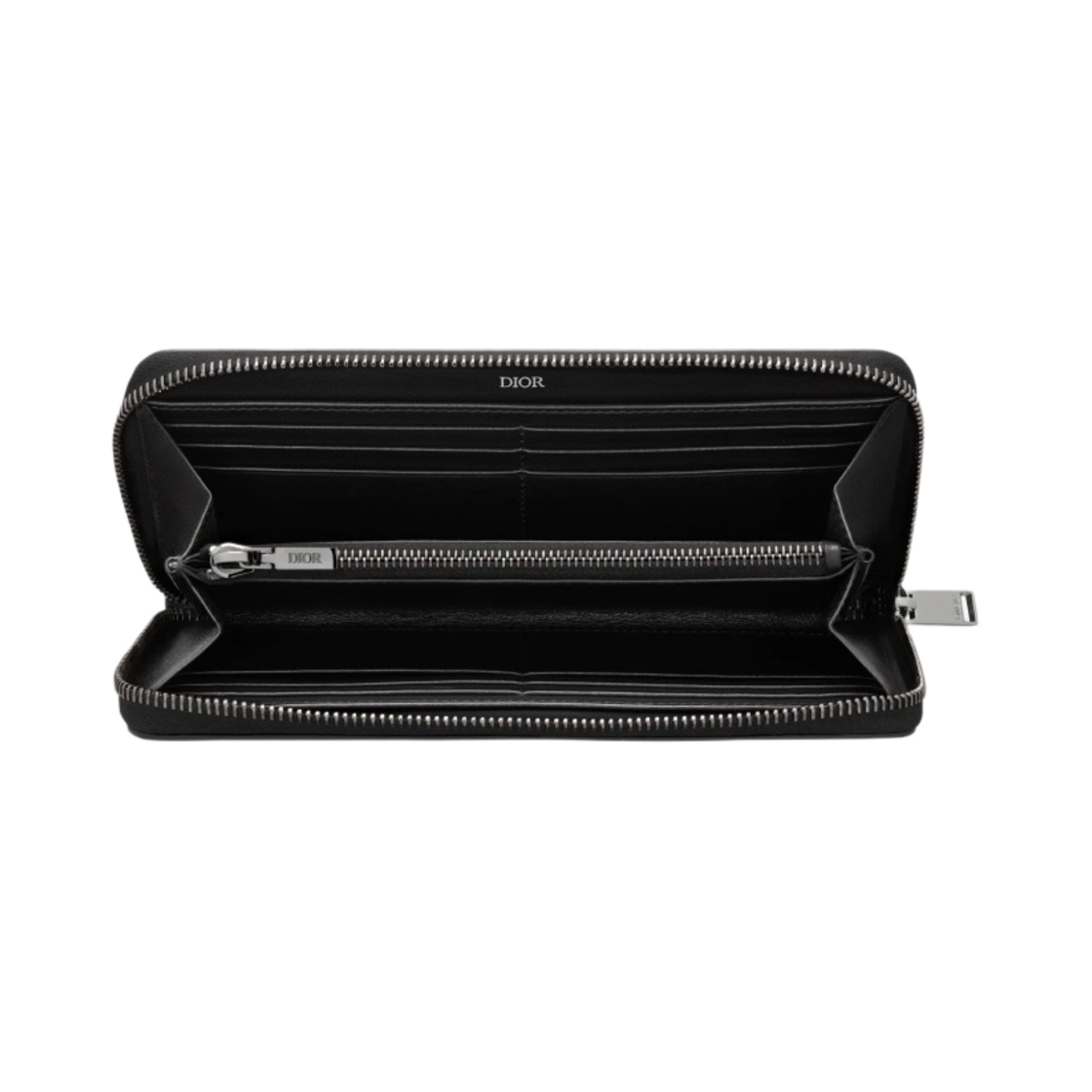 디올 지퍼 장지갑 디올 CD 다이아몬드 캔버스 블랙(Dior Zipped Long Wallet Dior CD Diamond Canvas Black) - 2