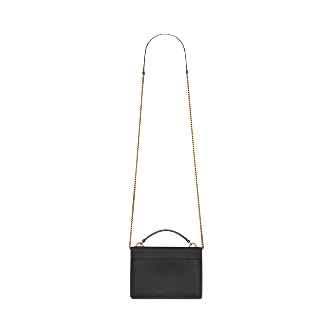 생로랑 코티드 바크 레더 선셋 체인 월렛 블랙(Saint Laurent Sunset Chain Wallet in Coated Bark Leather Black) - 3