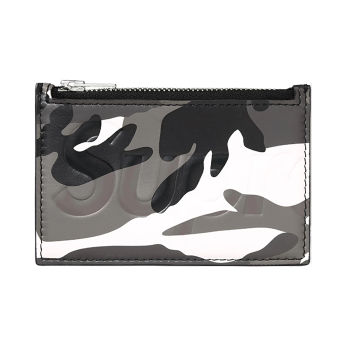 슈프림 레더 집 카드 홀더 스노우 카모 - 25SS(Supreme Leather Zip Card Holder Snow Camo - 25SS)