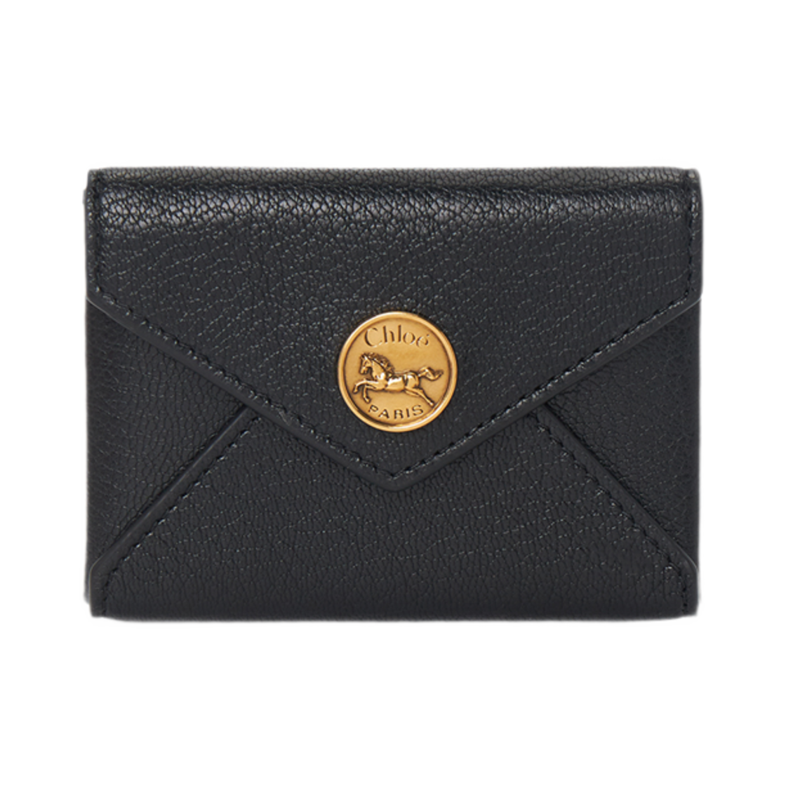 끌로에 그레인드 레더 엔벨로프 카드 홀더 블랙(Chloe Envelope Card Holder in Grained Leather Black)