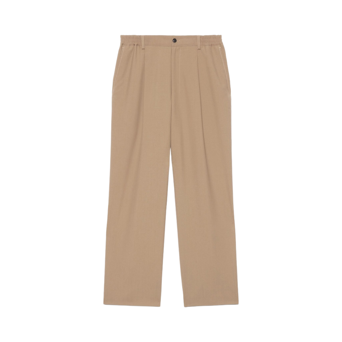 아미 엘라스티케이티드 웨이스트 트라우저 토프(AMI Elasticated Waist Trousers Taupe) - 1