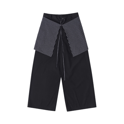 7440_25SS_001 7440-37-1 Stripe layered trousers