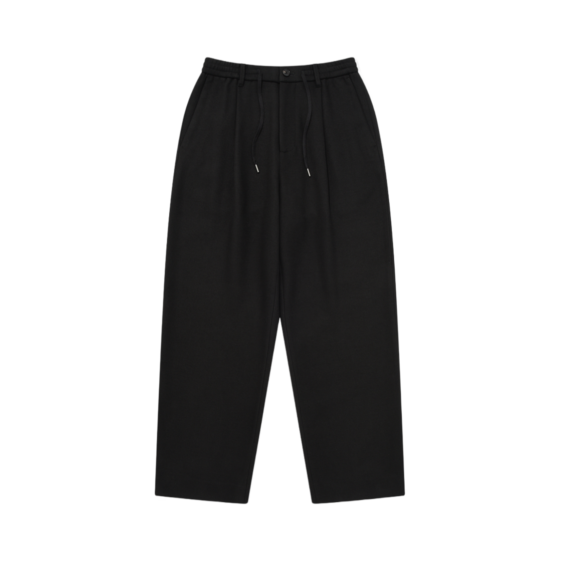 커버낫 슬랙스 원턱 세미와이드 팬츠 블랙(Covernat Slacks One Tuck Semi Wide Pants Black) - 1
