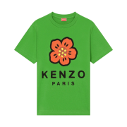(W) Kenzo Boke Flower Loose T-Shirt Grass Green