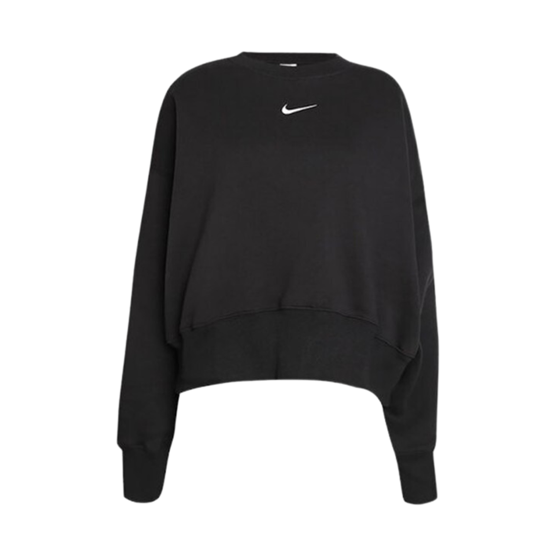 DQ5762-010 (W) Nike NSW Phoenix Fleece Over Oversized Crewneck Sweatshirt Black - Asia