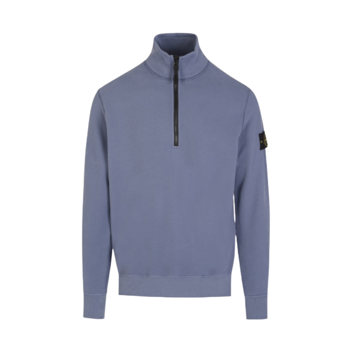 스톤 아일랜드 61920 브러쉬드 코튼 가먼트 다이드 하프 집 스웨트셔츠 아비오 블루 - 22FW(Stone Island 61920 Brushed Cotton Garment Dyed Half Zip Sweatshirt Avio Blue - 22FW) - 1