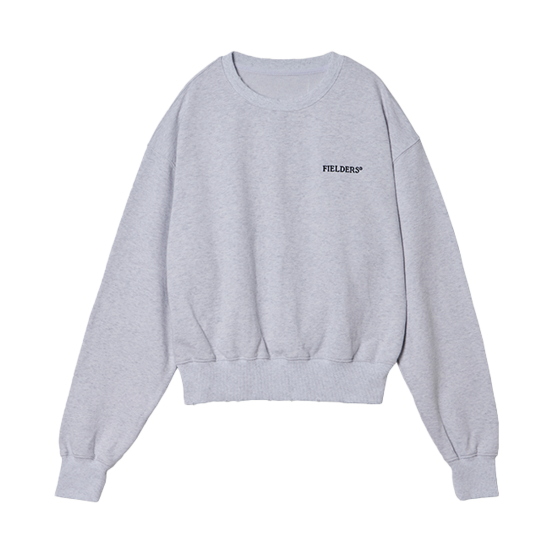 FDC41TSW01WM Fielders Logo Damaged Sweat Shirts White Melange