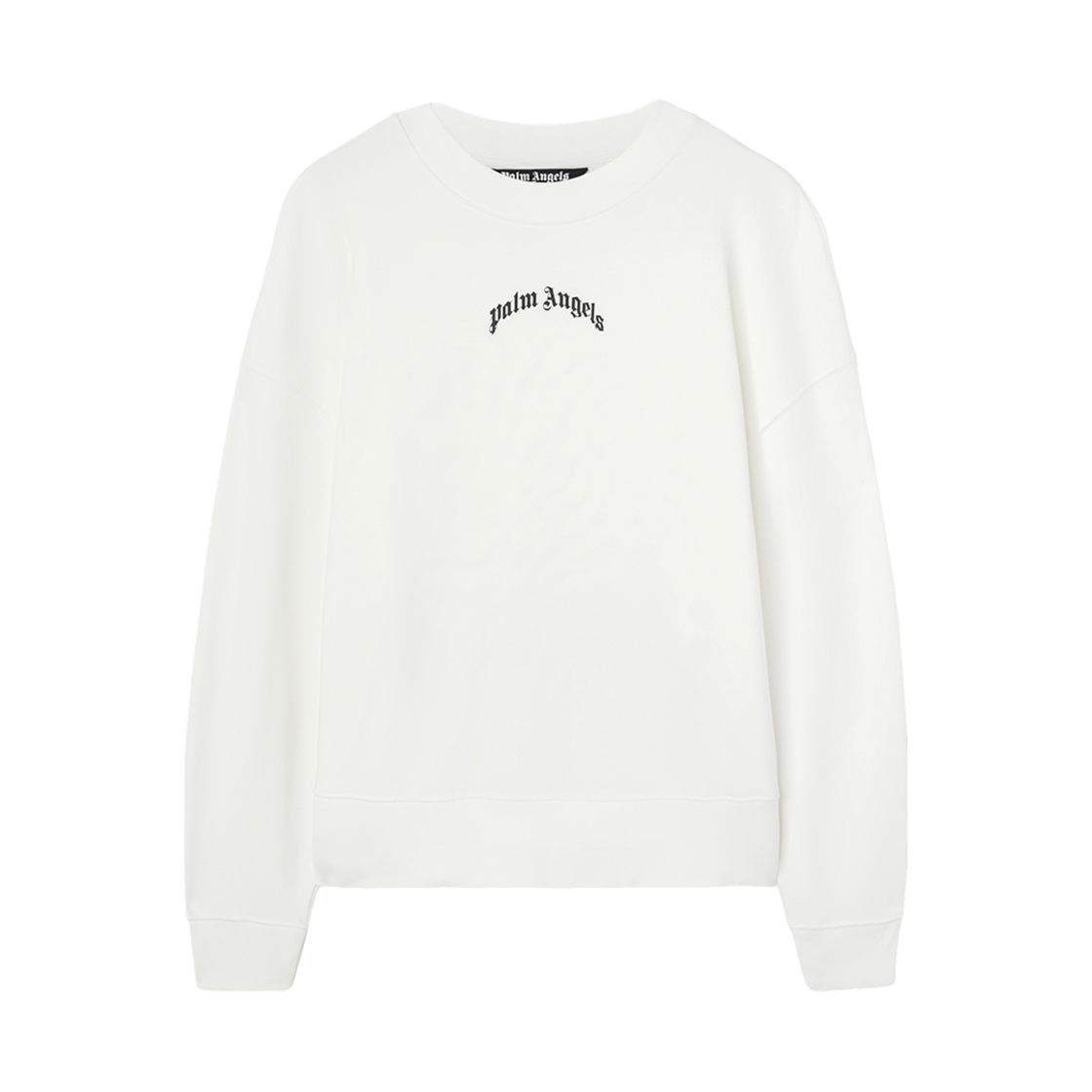 팜엔젤스 백 커브드 로고 크루 오프 화이트 - 블랙