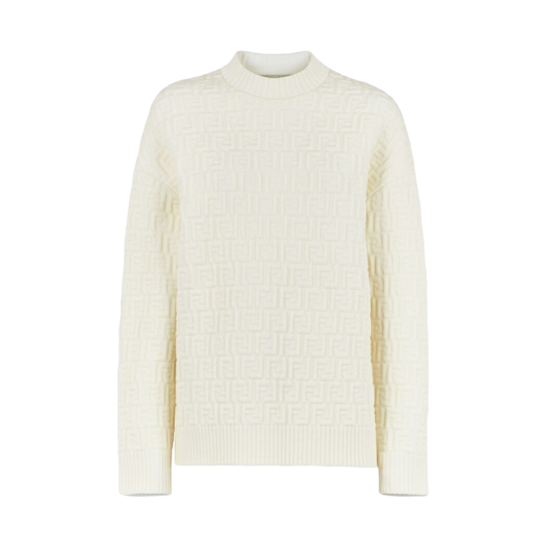 (W) 펜디 비스코스 점퍼 풀오버 화이트((W) Fendi Viscose Jumper Pullover White) - 2