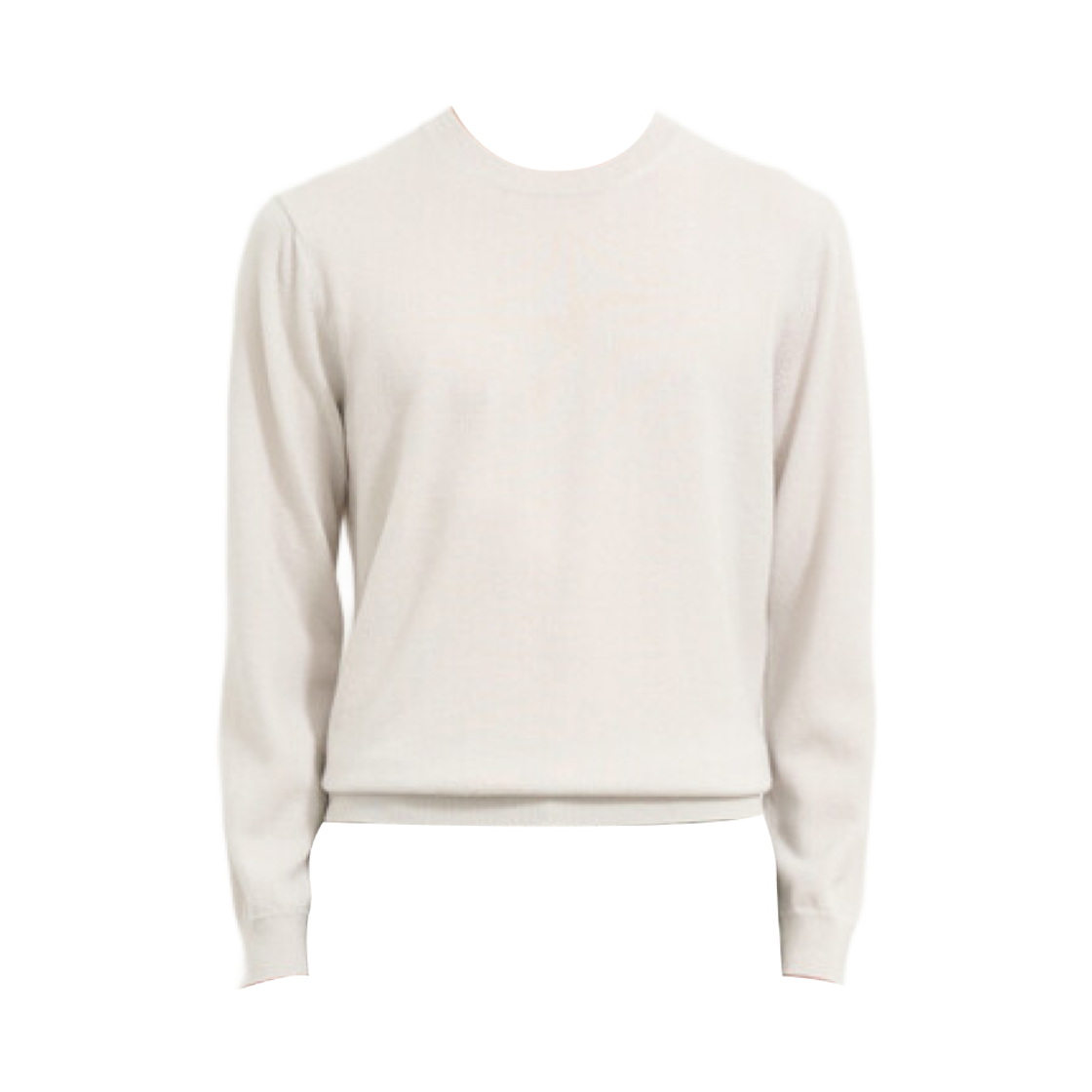 TH2E9KRN600M-EC Time Homme Cashmere Round Neck Knit Top Ecru