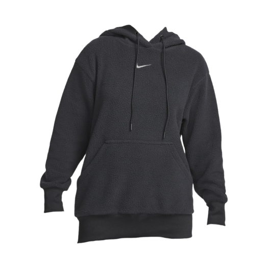 (W) Nike NSW Plush Pullover Hoodie Black - Asia