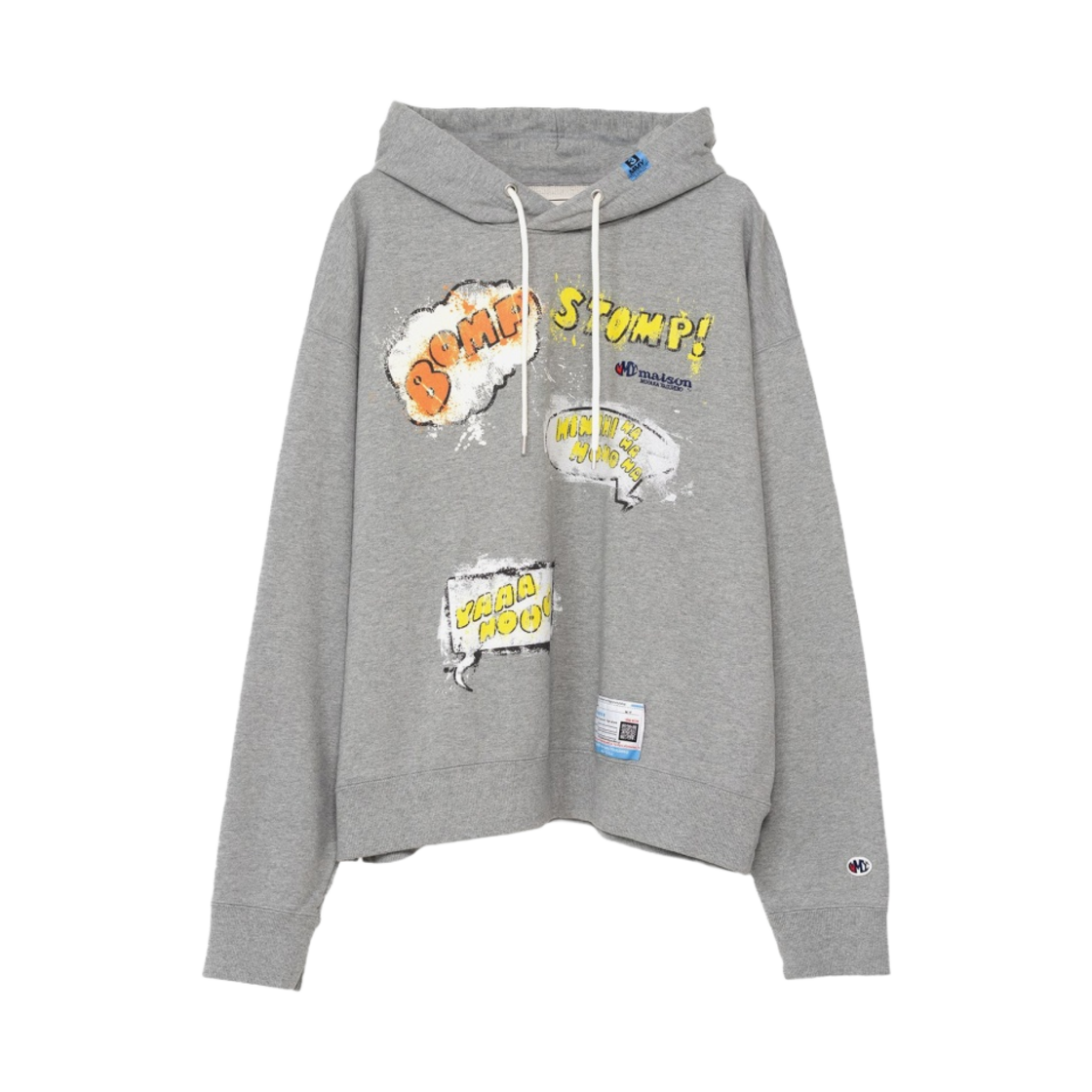 메종 미하라 야스히로 워즈 벌룬 프린티드 후드 그레이(Maison Mihara Yasuhiro Words Balloon Printed Hoodie Gray) - 1