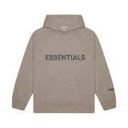 Essentials 3D Silicon Applique Pullover Hoodie Taupe - 20FW
