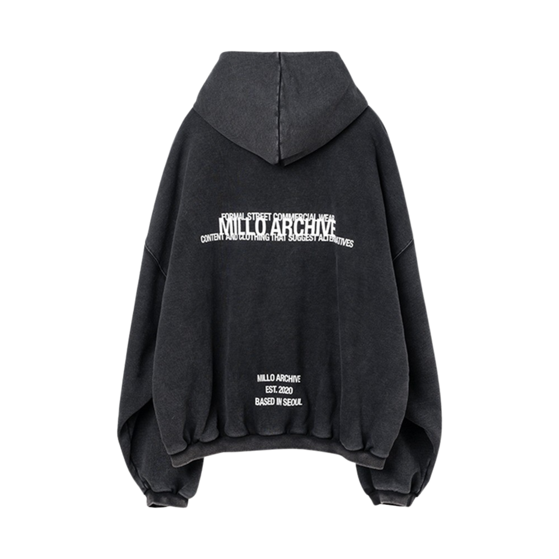 ML263BK Millo Archive Maxied Campaign Hoodie Black