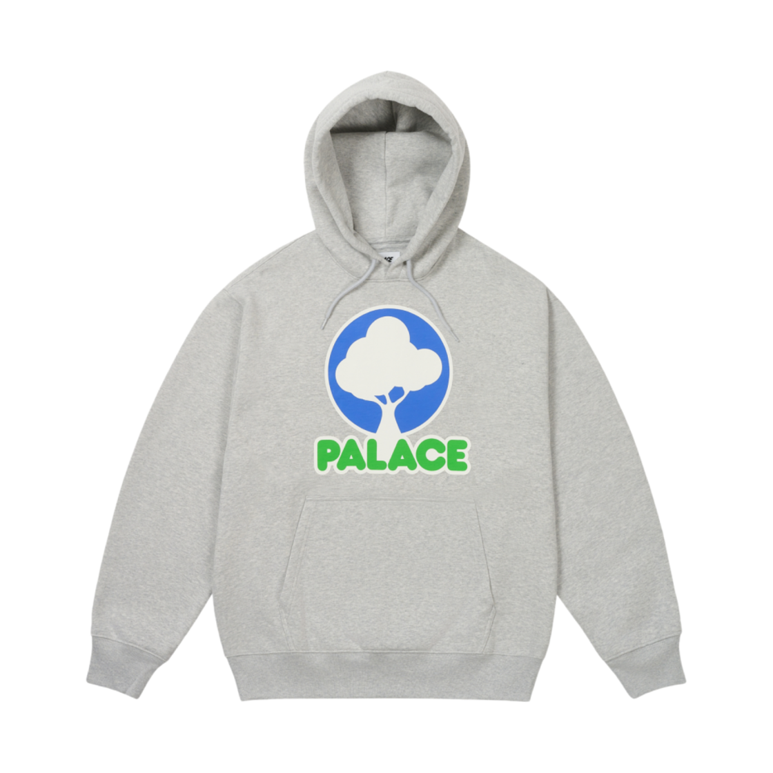 - Palace Evergreen Hood Grey Marl - 25SS