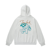 TONY HAWK Mushroom Graphic Hoodie Oatmeal