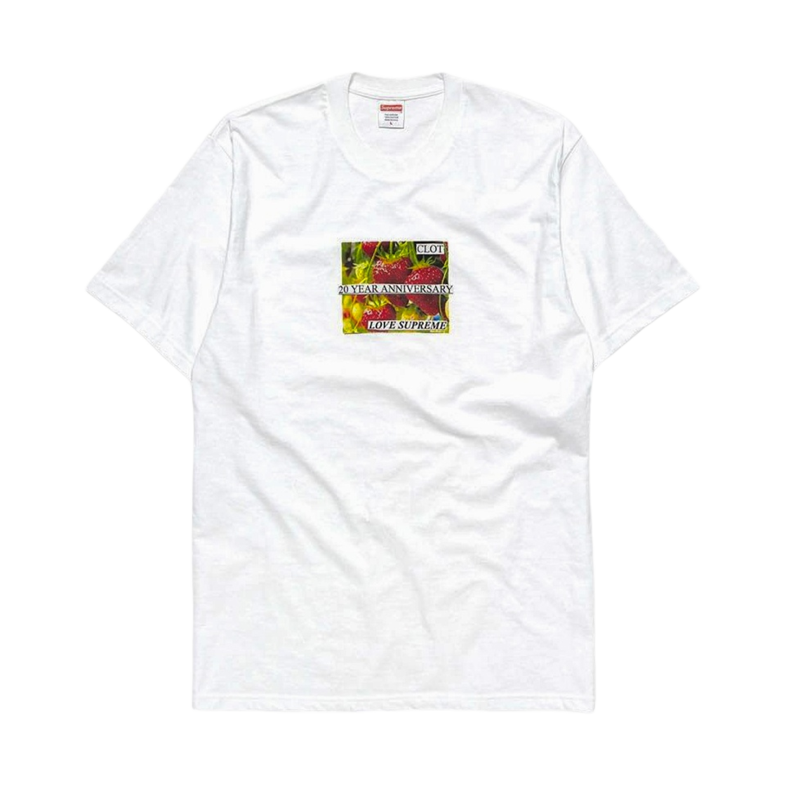 - Supreme x Clot 20th Anniversary Love Supreme T-Shirt White