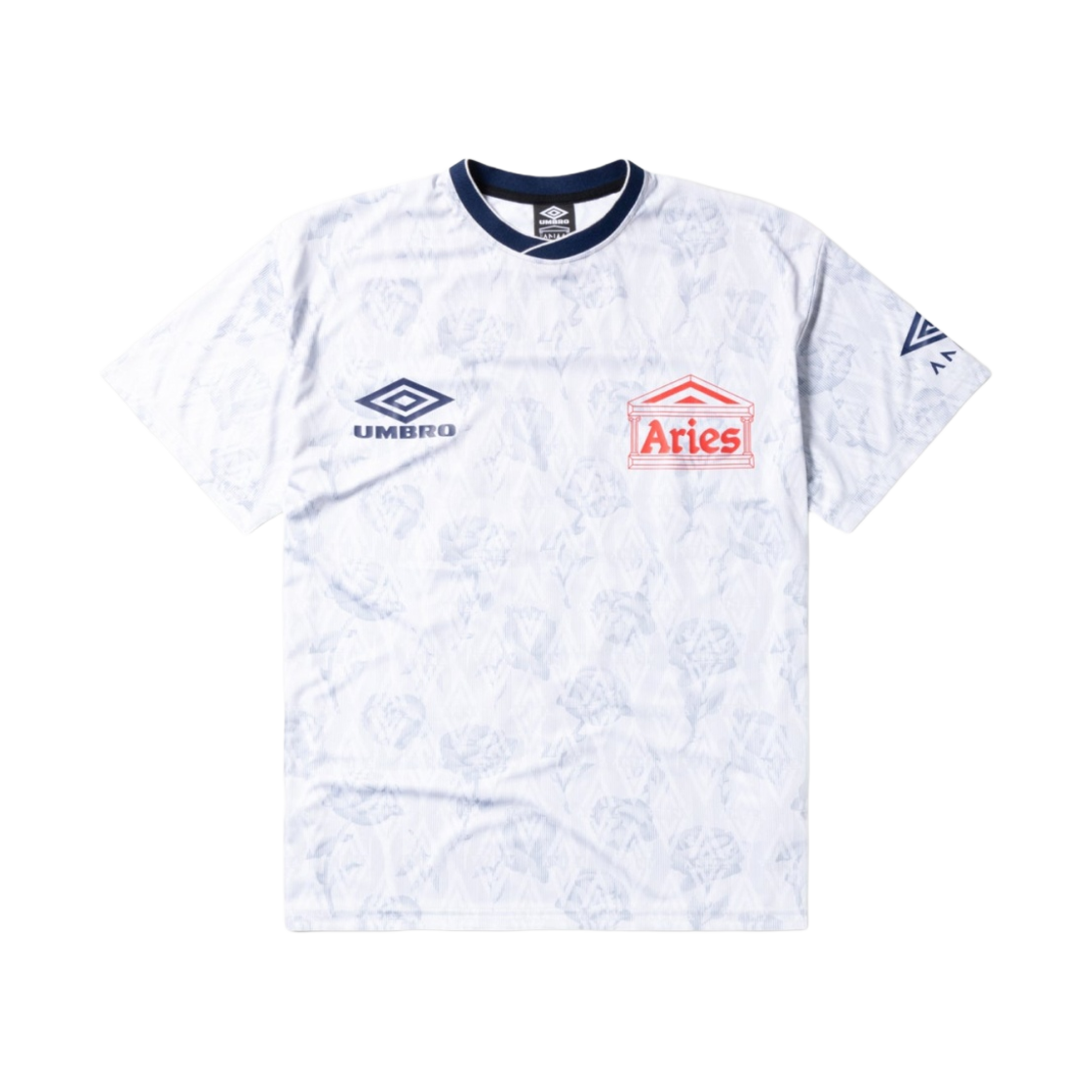 엄브로 x 에리즈 화이트 로즈 숏슬리브 풋볼 저지 화이트(Umbro x Aries White Roses S/S Football Jersey White)