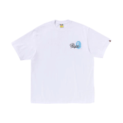 BAPE Cursive College Logo Relaxed Fit T-Shirt White