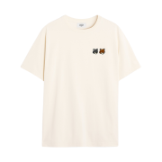 Maison Kitsune Double Bold Fox Head Comfort T-Shirt Latte