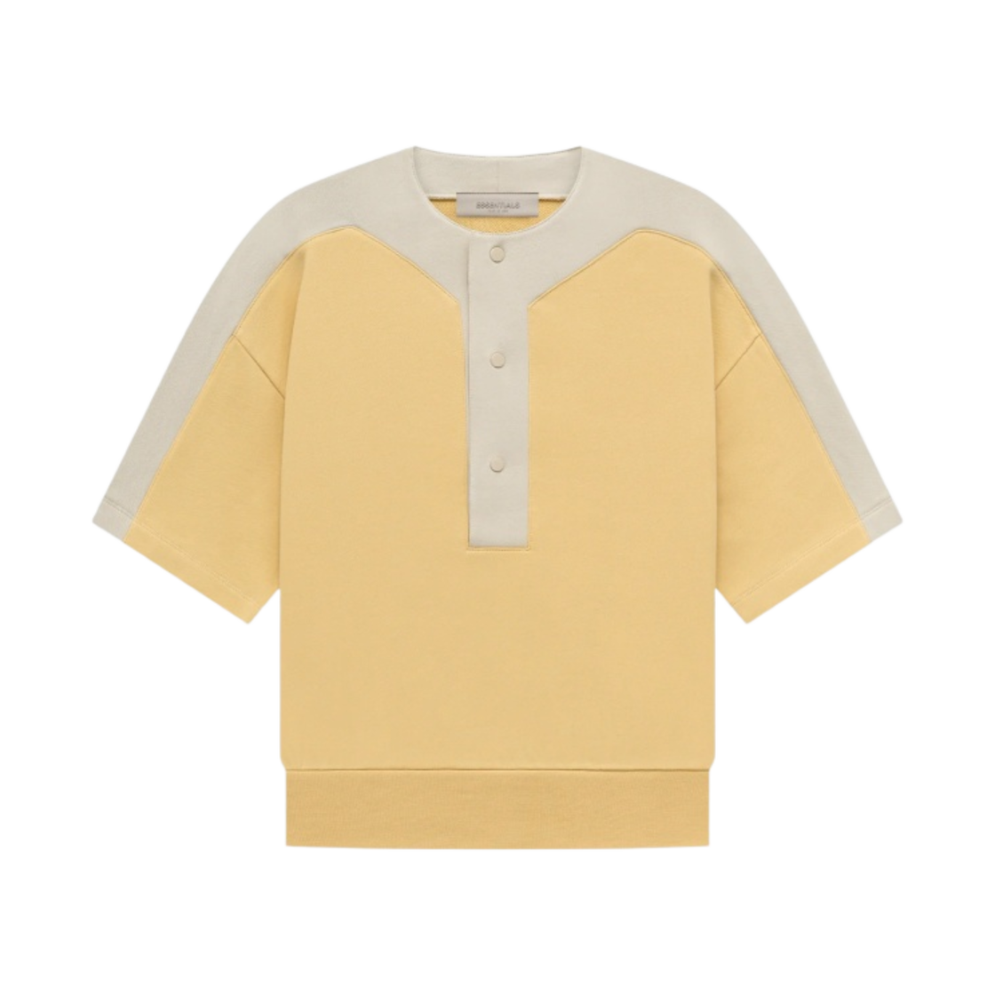 (키즈) 에센셜 테리 베이스볼 헨리 라이트 투스칸 - 23SS((Kids) Essentials Terry Baseball Henley Light Tuscan - 23SS) - 1