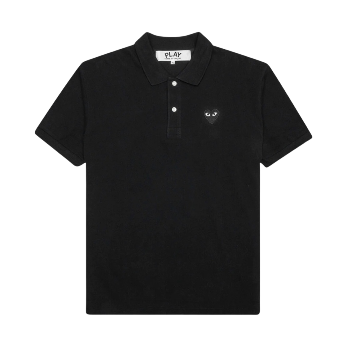 플레이 꼼데가르송 블랙 하트 폴로 셔츠 블랙(Play Comme des Garcons Black Heart Polo Shirt Black)