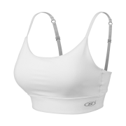 BORN TO WIN Square Fit Bra Top White