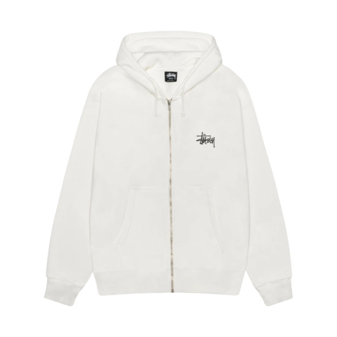스투시 베이직 피그먼트 다이드 집 후드 내츄럴(Stussy Basic Pigment Dyed Zip Hoodie Natural)