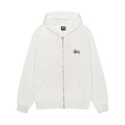 Stussy Basic Pigment Dyed Zip Hoodie Natural