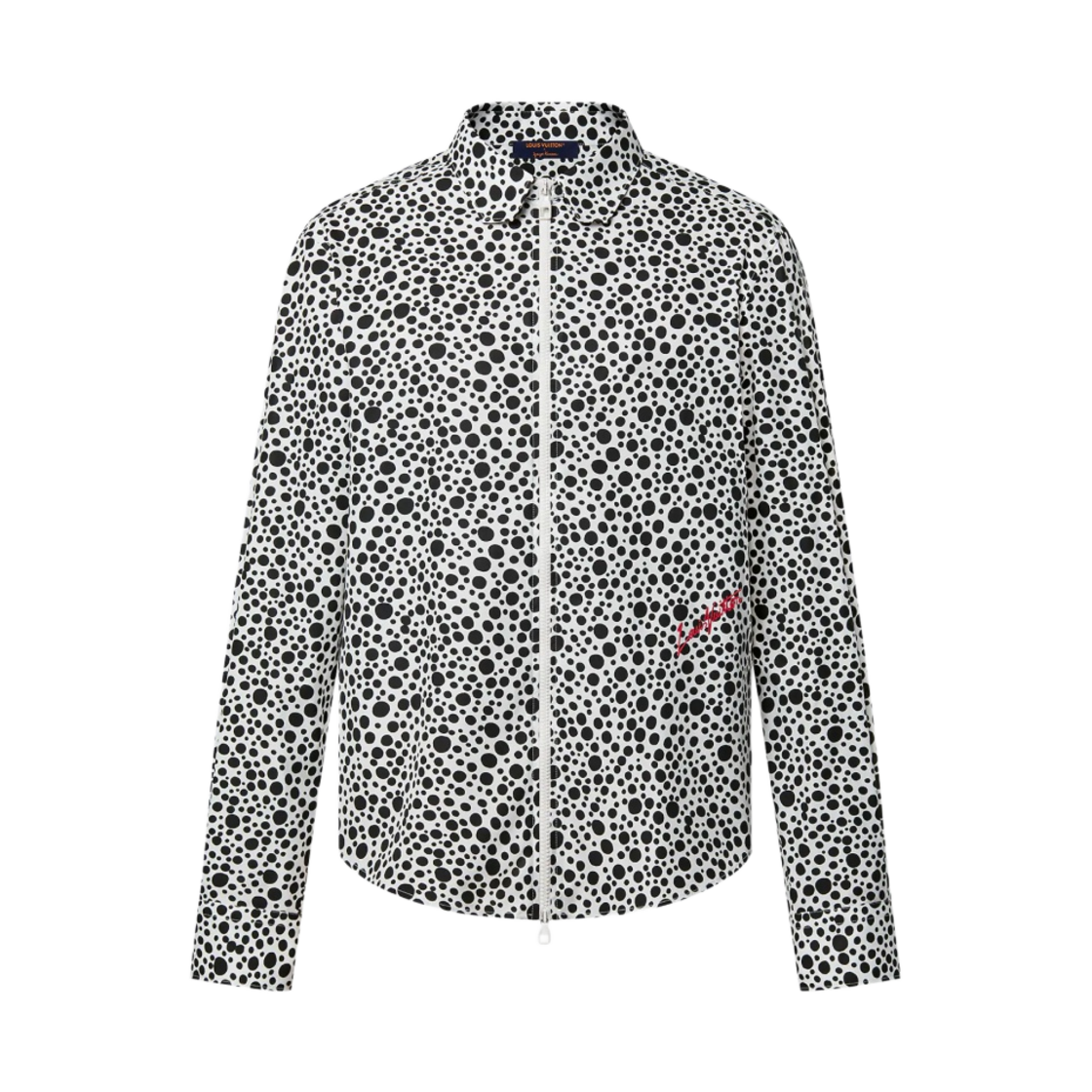 루이비통 x 야요이 쿠사마 인피니티 닷 프린티드 지퍼 셔츠 화이트(Louis Vuitton x YK Infinity Dots Printed Zip Shirt White) - 1