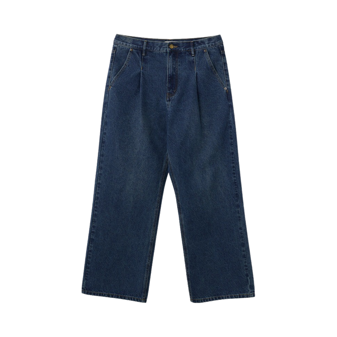 SBD3M11003BL General Idea one tuck wide demin pants blue
