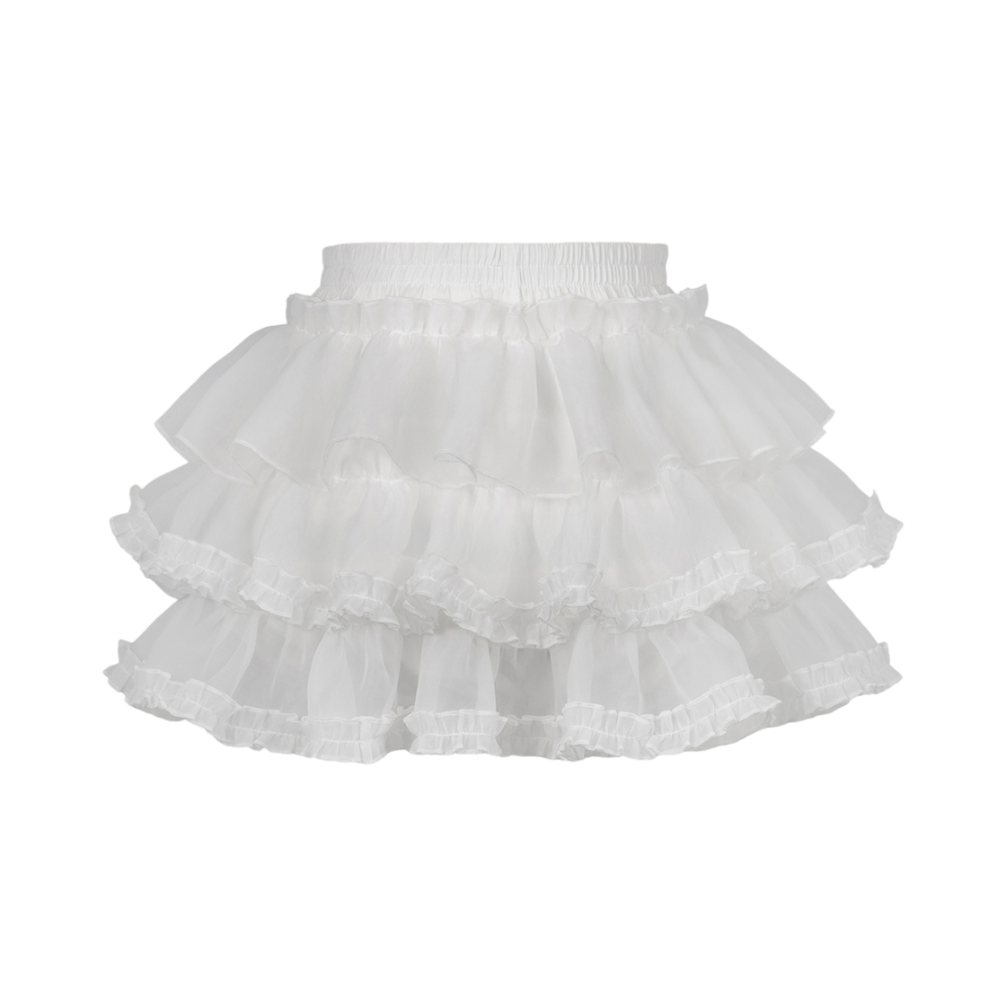 러프넥 튜튜 팬츠 스커트 화이트(Roughneck Tutu Pants Skirt White)